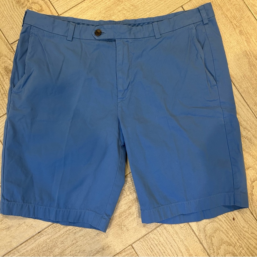 Brooks Brothers Men's Bermuda Blue Flat Front Shorts 40